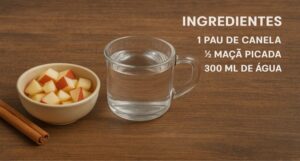 Aprenda como preparar o chá de canela com maçã doce e emagrecedor que acelera o metabolismo, seca barriga e ajuda na perda de peso natural.